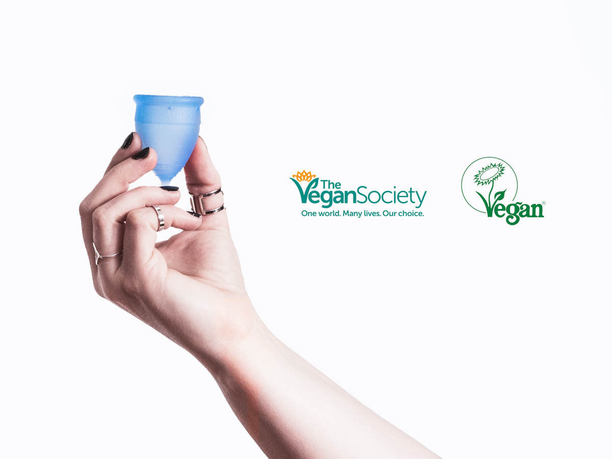 Lunette menstrual cup is registered with the Vegan Society!