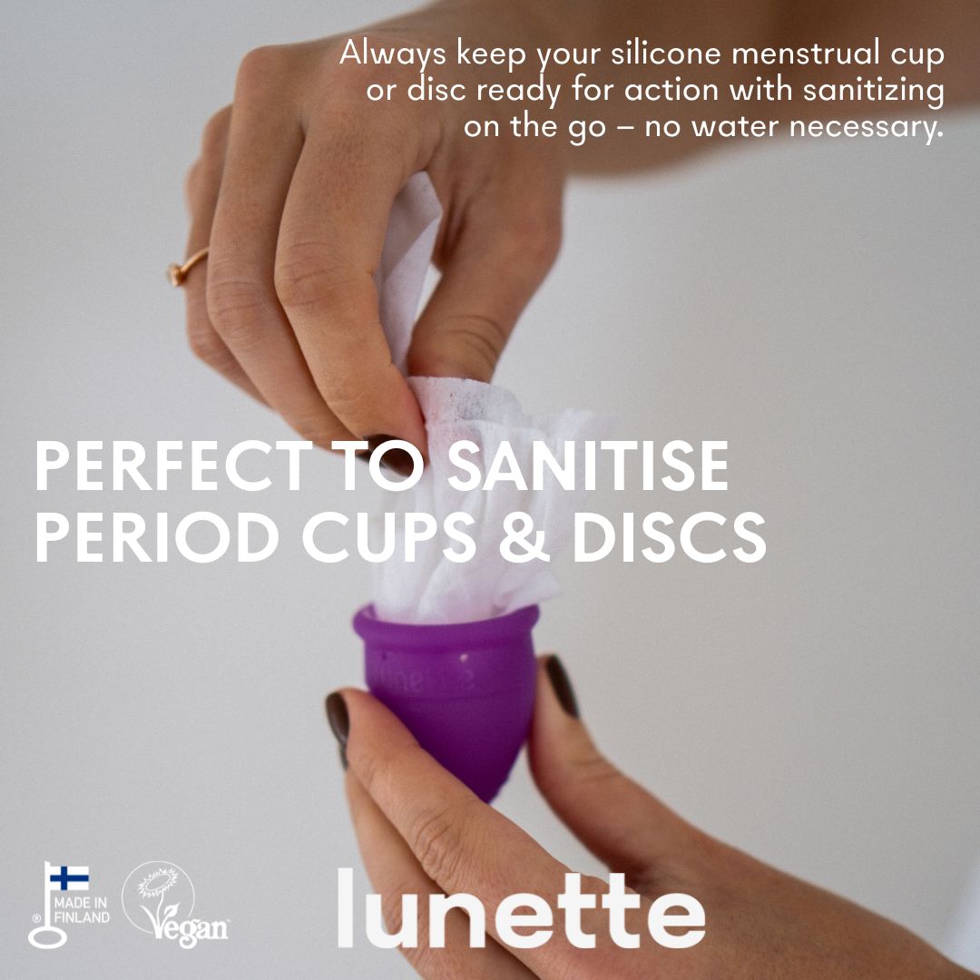 Lunette Cup Wipes 20-pack