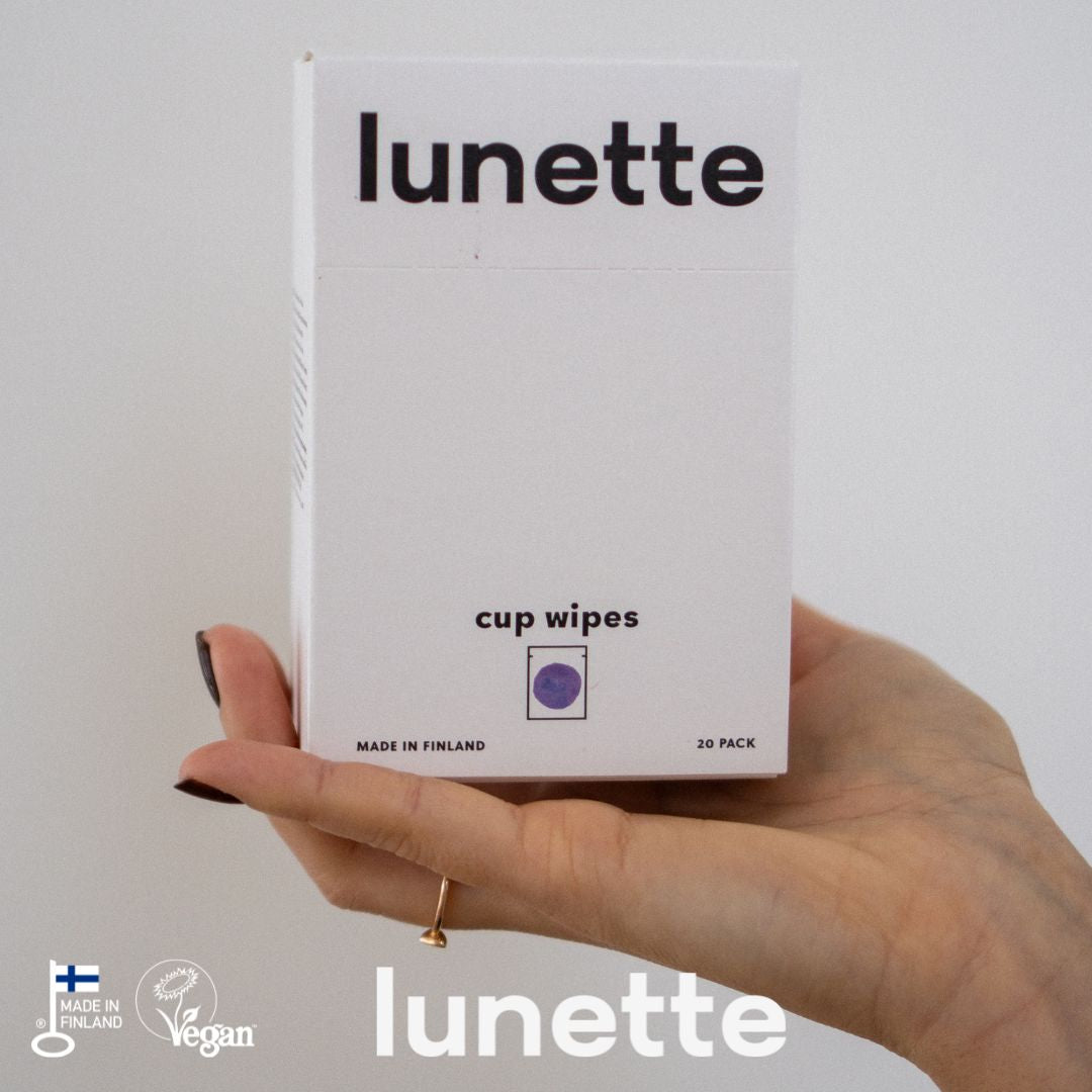 Lunette Cup Wipes 20-pack