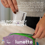 Lunette Cup Wipes 20-pack