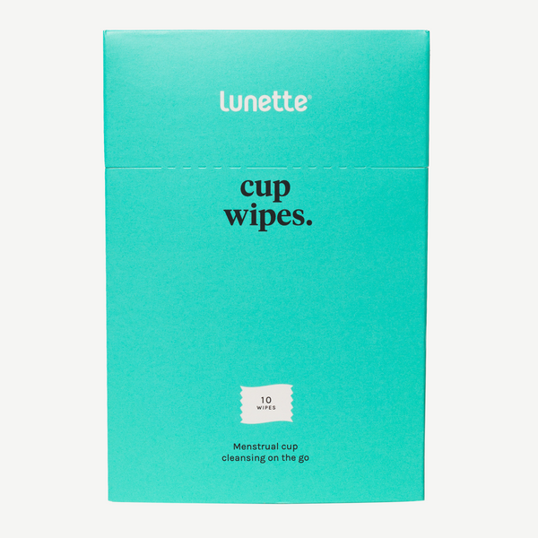 Lunette Cup wipes