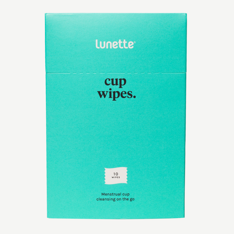 Lunette Cup wipes