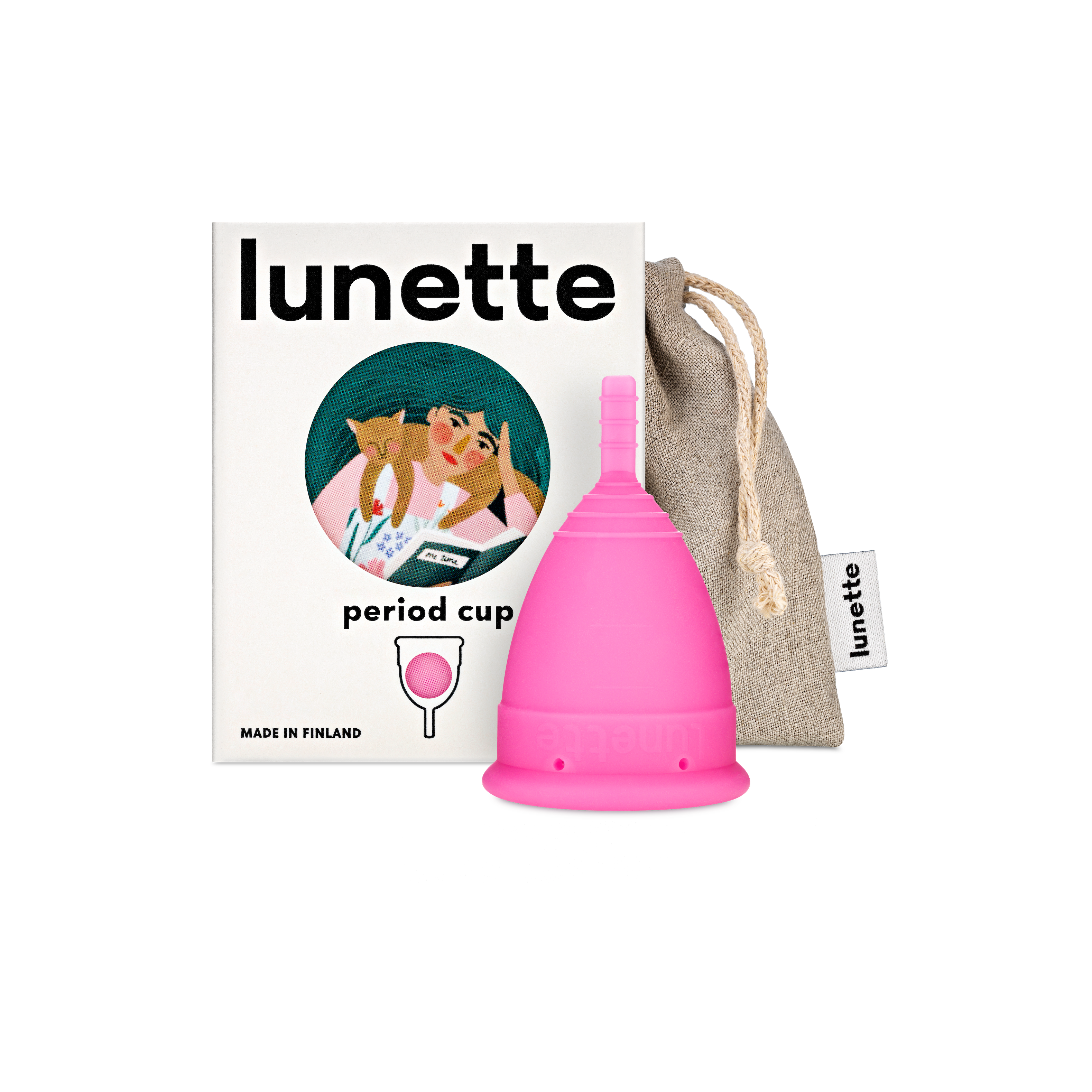 Lunette Period Cup Pink Size 1&2
