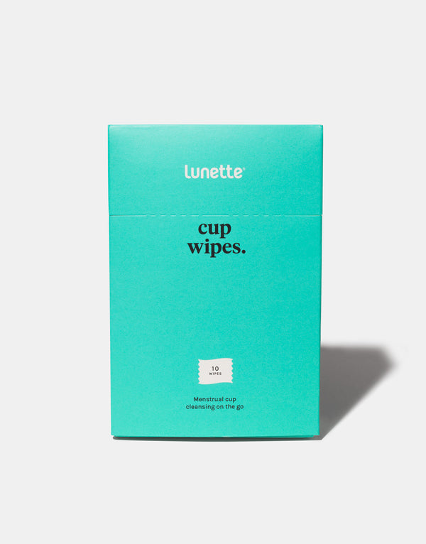 Lunette Cup wipes